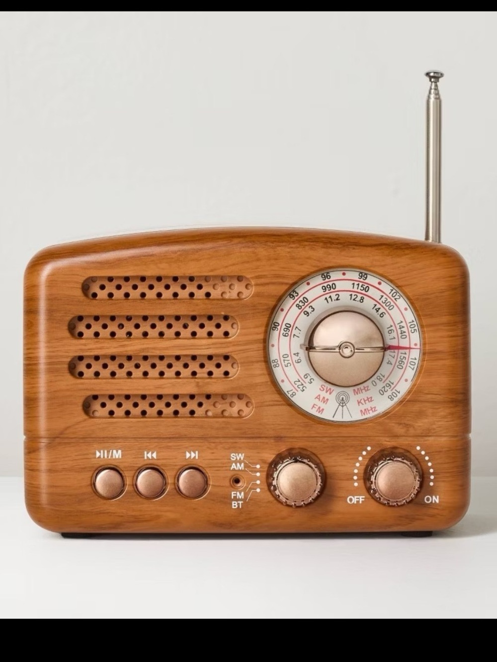 Small Wood Bluetooth Radio, Brown Hearth & Hand™ with Magnolia